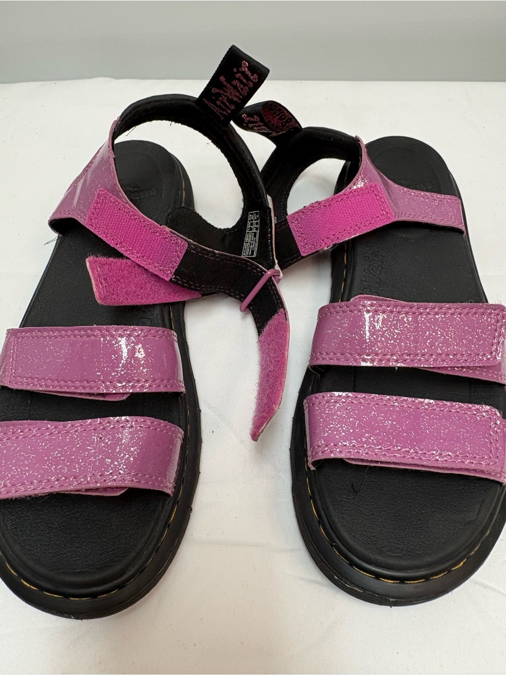 Dr Martens Junior Klaire Cosmic Glitter Sandals Pink Size 7 (EU 38) Sparkly - Picture 8 of 12